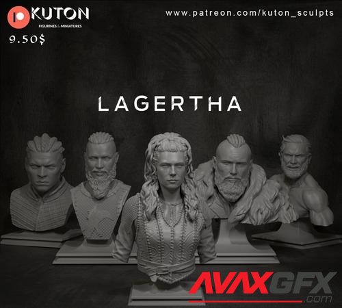 Lagertha Bust 3D Print