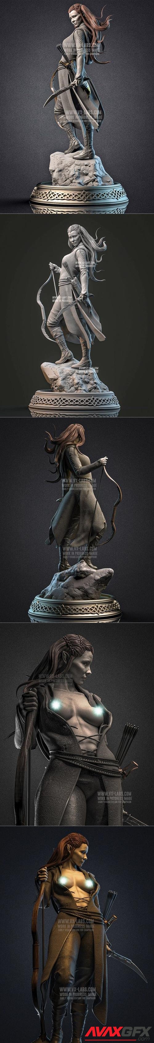 Tauriel The Hobbit with 3D Print