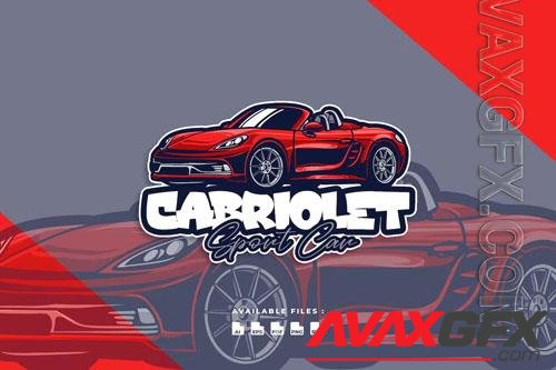 Cabriolet Car Automotive Transportation Logo vol 2