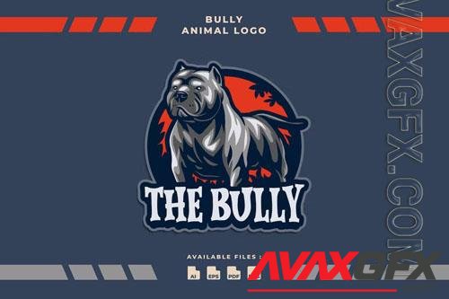 Bully Dog Animal Cartoon Logo