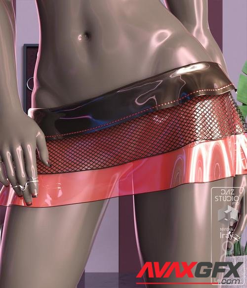 dForce Mini Hip Skirt for Genesis 8 Femal