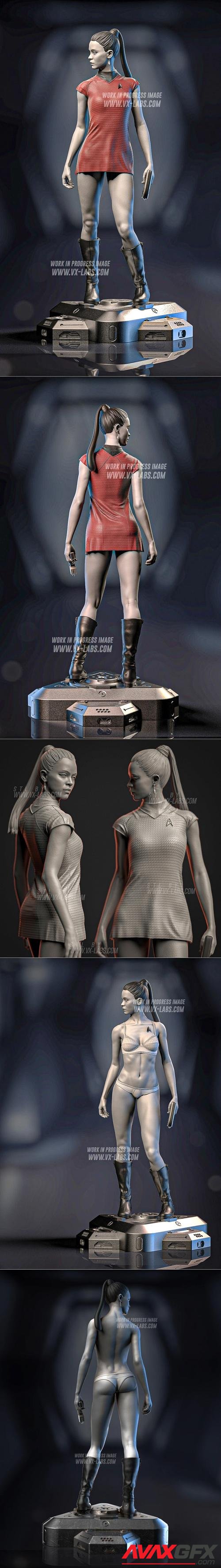 Nyota Uhura with NSFW version 3D Print