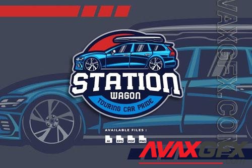 Station Wagon Car Automotive Transportation Logo