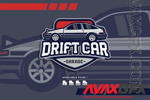 Drifting Car Automotive Transportation Logo