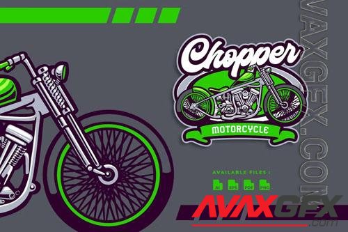 Chopper Motorcycle Automotive logo