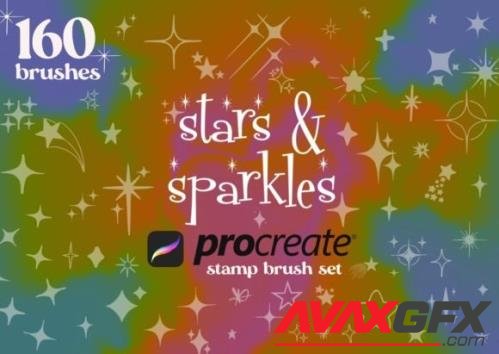 Star & Sparkles Procreate Stamps - 13410098