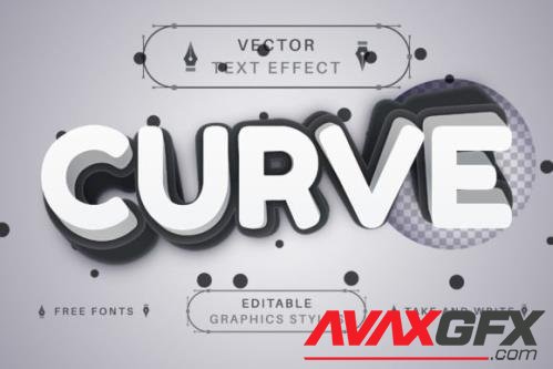 Curve - Editable Text Effect - 13468331