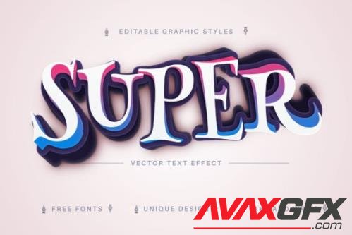 Super - Editable Text Effect - 13469627