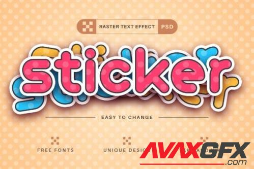 Sticker - Editable Text Effect - 13471697