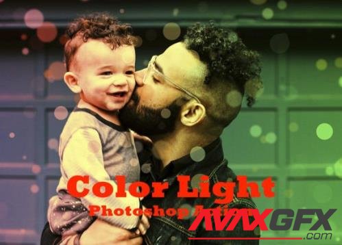 Color Light Photoshop Action - 13471303