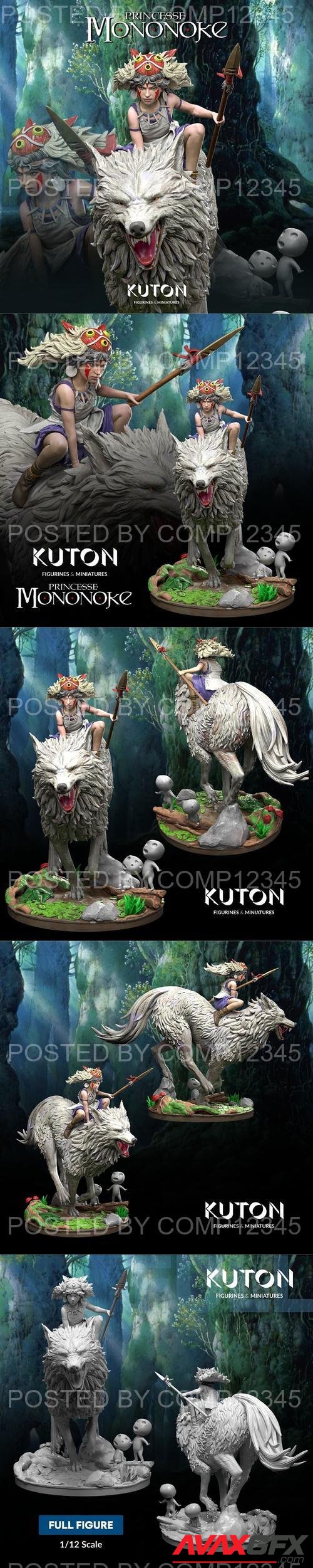 KUTON - Princess Mononoke 3D Print