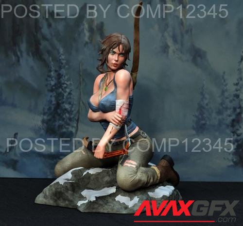 Lara Croft from Tomb Raider 3D Print