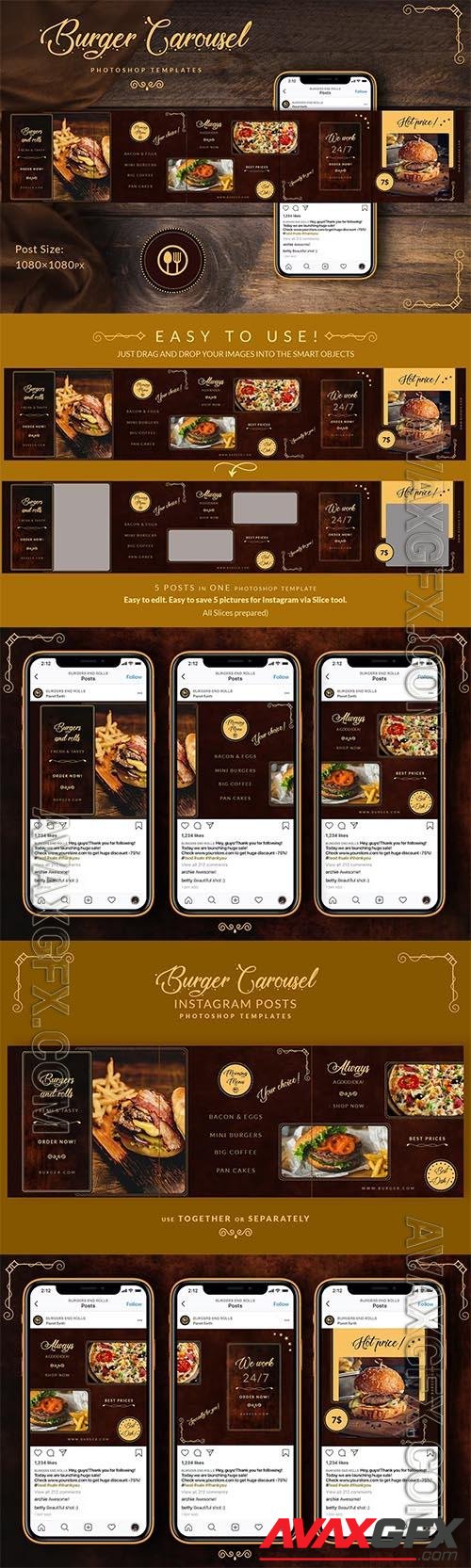 Burger - Seamless Instagram Carousel