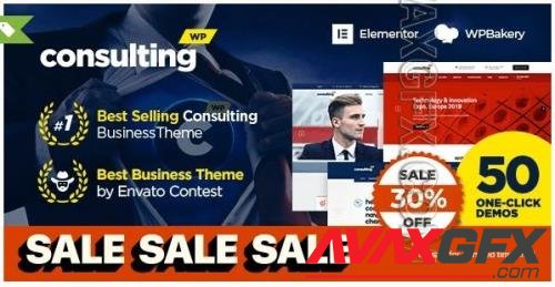 ThemeForest - Consulting v6.4.8 - Business, Finance WordPress Theme 14740561NULLED