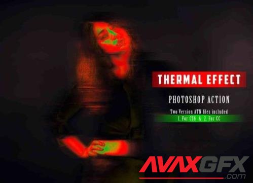 Thermal Effect Photoshop Action - 13474843