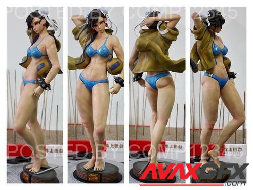 Chun Li Beach Nude Version 3D Print