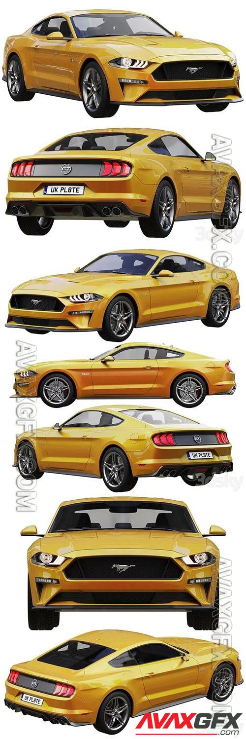 Ford Mustang Gt 2020 3d model