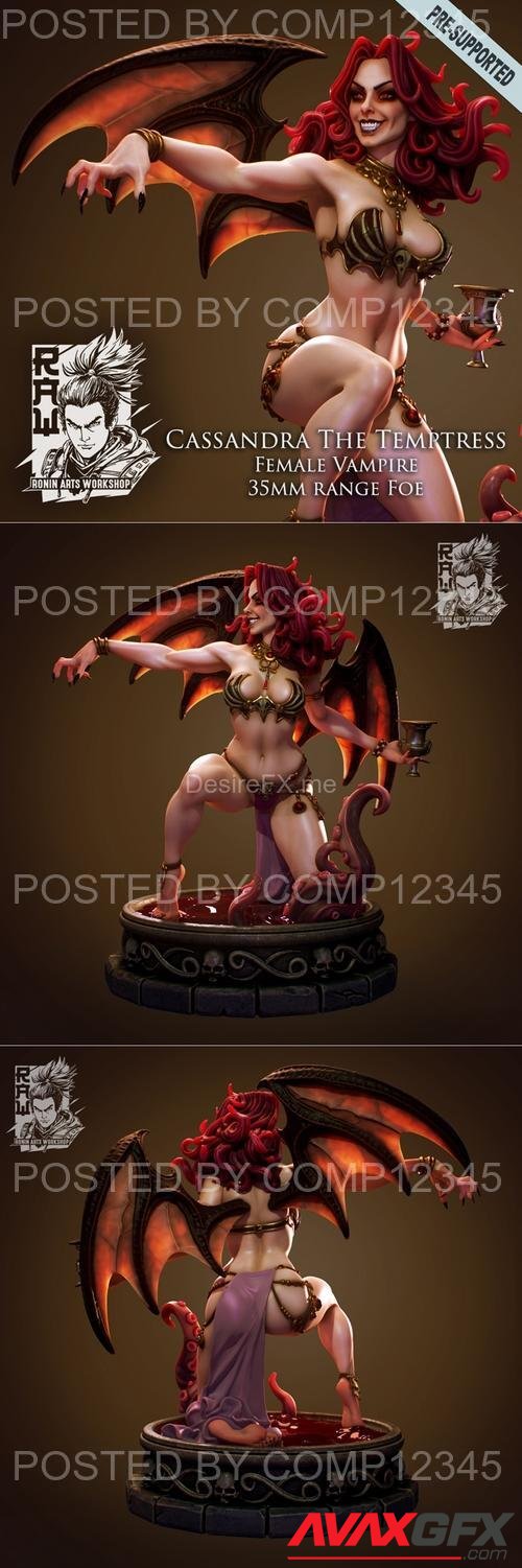 Cassandra The Temptress - Female Vampire 3D Print