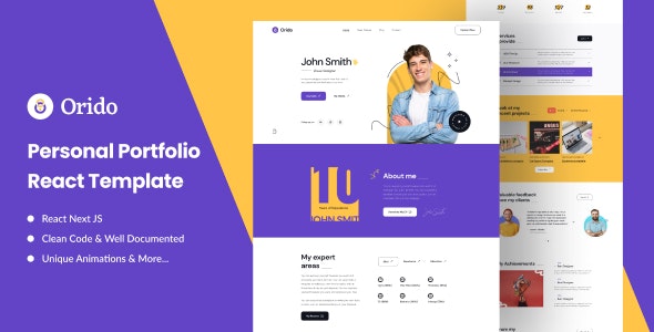 Orido - Personal Portfolio React Nextjs Template 38816099