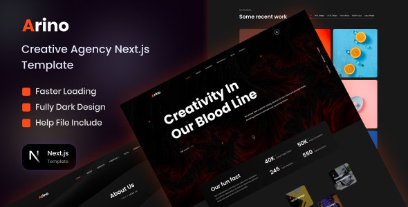 Arino - Creative Agency Nextjs Template 43978358