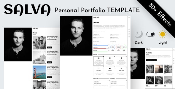 Personal Portfolio Html Template - Salva 43987918