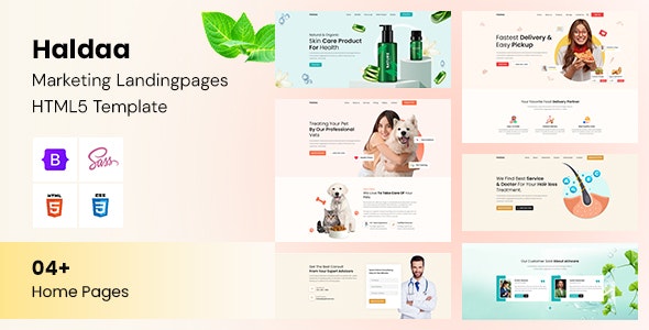 Haldaa - Marketing Landing pages HTML5 Template 44042034