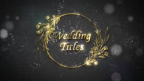 Floral Wedding Titles 44153486 [Videohive]