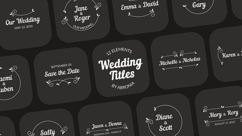 Wedding Titles 44317849 [Videohive]