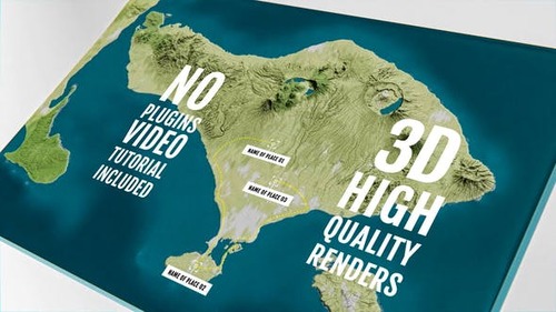 3D Physical Map - Bali / Indonesia 44354500 [Videohive]