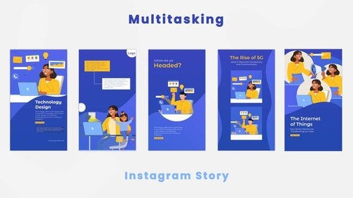 Multitasking Work Instagram Story 44422364 [Videohive]