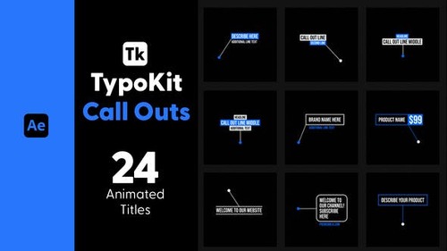 Typo Kit Call Outs Titles for After Effects 44526405 [Videohive]