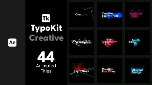 Typo Kit Creative Titles for After Effects 44526484 [Videohive]