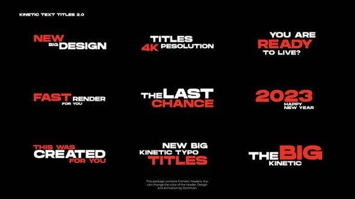 Kinetic Text Titles 2.0 | AE 44579261 [Videohive]
