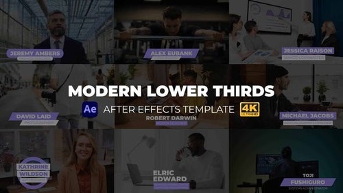 Modern Lower Thirds | After Effects 44590851 [Videohive]