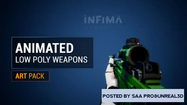 Unreal Engine Weapons Animated Low Poly Weapons v5.1