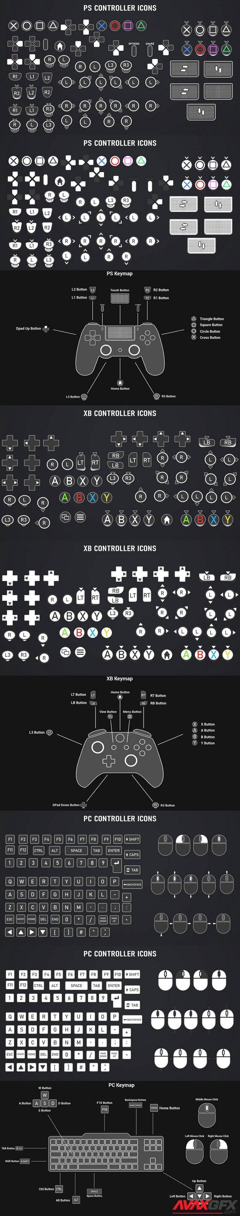 Controller Buttons Pack V1