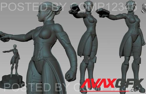 Liara - Mass Effect 3D Print