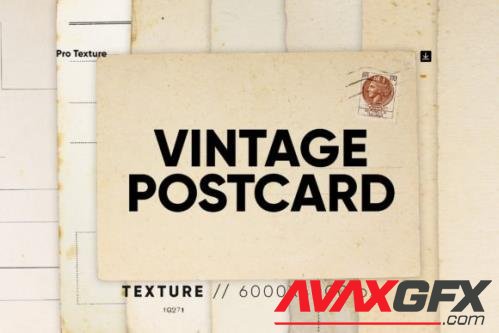 25 Vintage Postcard Texture HQ - 13476037