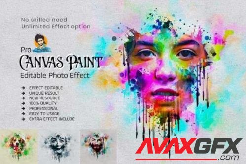 Canvas Painting Photo Effect - 7273980