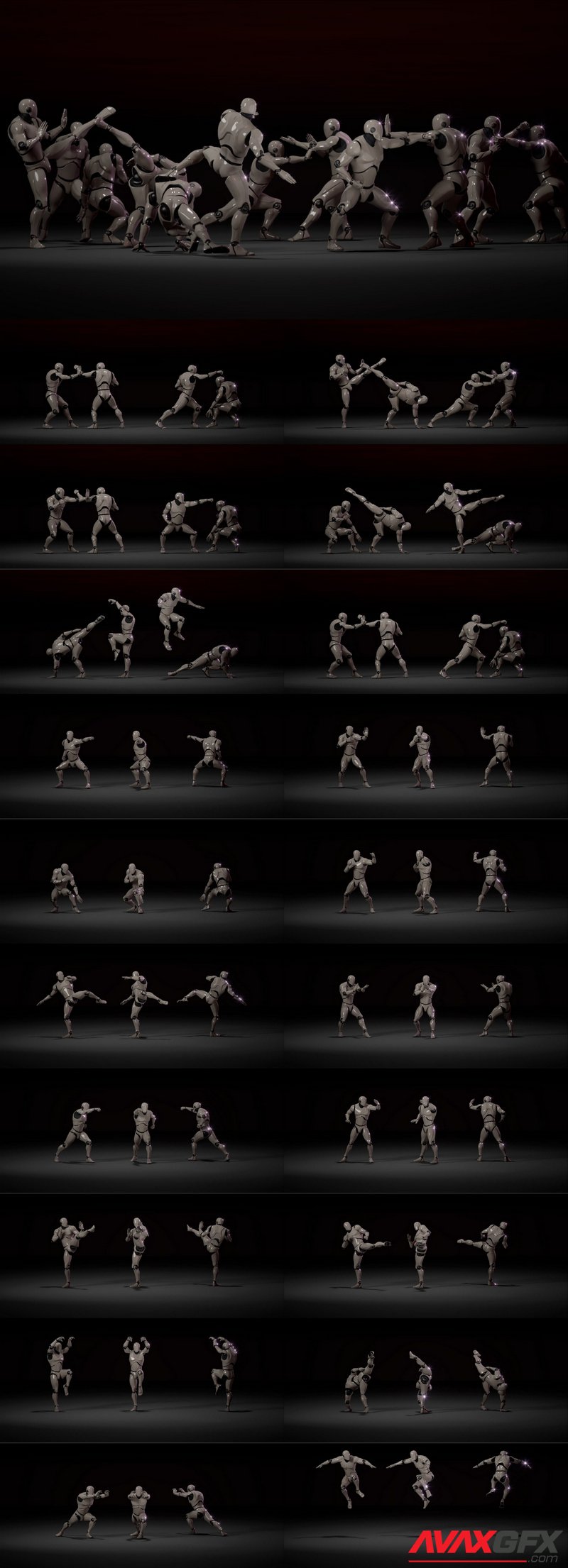 Combat Animations - Kung Fu V1