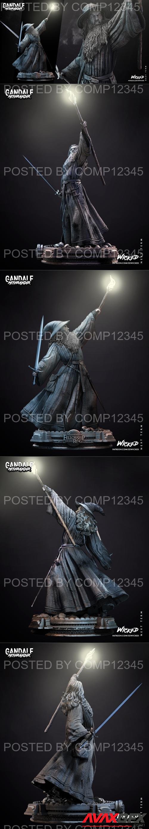 WICKED - Gandalf Sculpture 3D Print