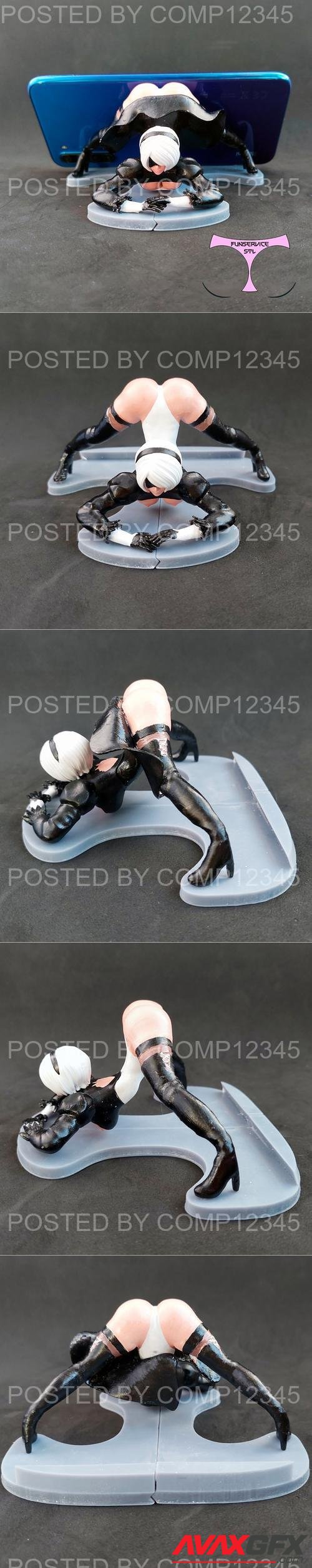 Nier Automata 2b phone holder stand 3D Print