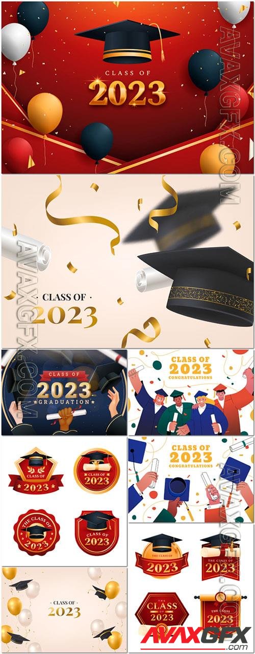 Vector gradient class of 2023 background