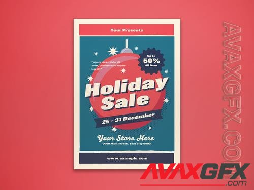 Holiday Sale Flyer Layout 414541984 [Adobestock]