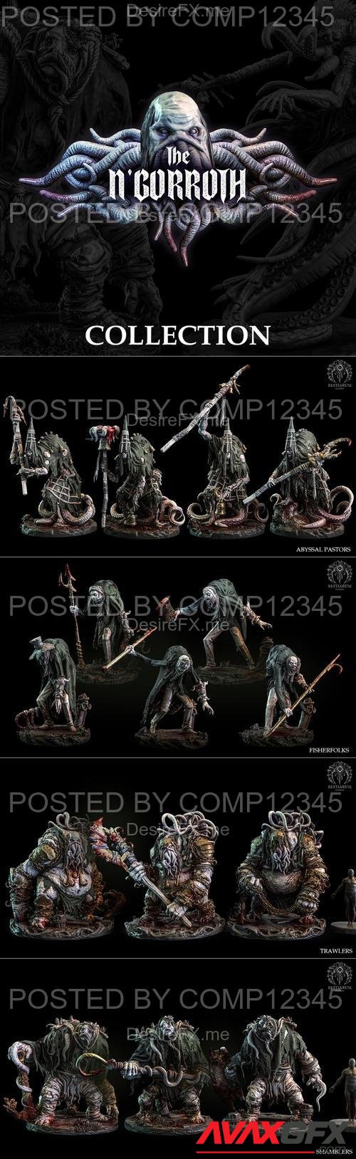 Bestiarum Miniatures - The N'Gorroth Collection 3D Print