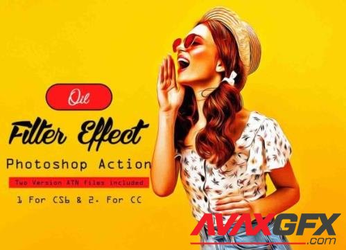 Oil Filter Effect Photoshop Action - 13579913