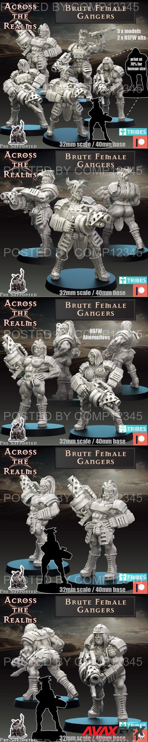 Across the Realms - Brute Female Gangers 3D Print