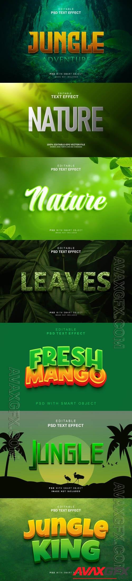 Psd style text effect editable set vol 418