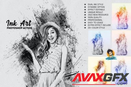 Ink Photoshop Actions - 7131446