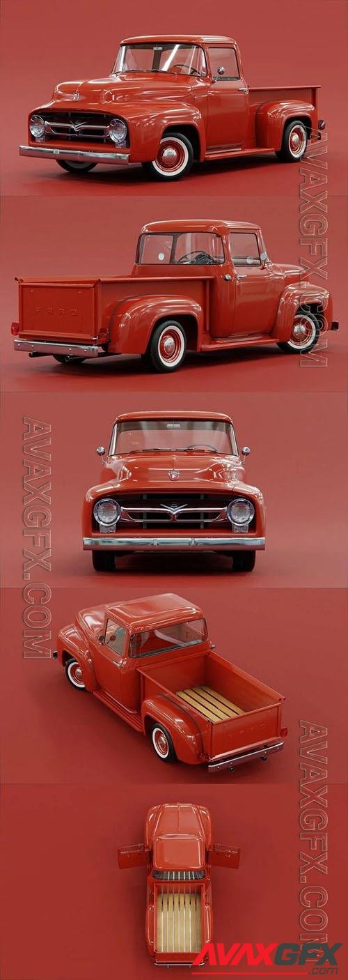 1956 Ford F-100 - 3d model